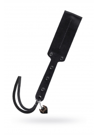 Черный кожаный пэддл - 32 см. - Pecado - купить с доставкой в Рыбинске