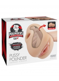 Телесный мастурбатор-вагина Pussy Pounder Squeeze Stroker - Pipedream - в Рыбинске купить с доставкой