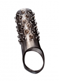 Дымчатая насадка на пенис с выпуклостями - 12 см. - Sex Expert - в Рыбинске купить с доставкой