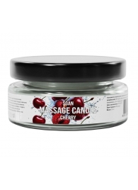 Массажная свеча «Спелая вишня» - 50 мл. - SGAN - купить с доставкой в Рыбинске