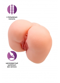 Реалистичный мастурбатор-попка с 2 любовными входами - No Name - в Рыбинске купить с доставкой