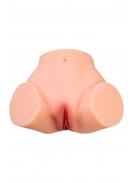Телесный реалистичный мастурбатор-полуторс с 2 любовными входами - No Name - в Рыбинске купить с доставкой