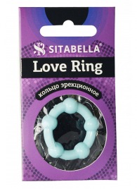 Цветное эрекционное кольцо Love Ring с бусинами - Sitabella - в Рыбинске купить с доставкой