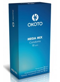 Презервативы OKOTO Mega Mix - 18 шт. - Sitabella - купить с доставкой в Рыбинске