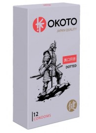 Точечные презервативы OKOTO Dotted - 12 шт. - Sitabella - купить с доставкой в Рыбинске