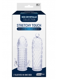 Набор из 2 прозрачных насадок на член Seductive Tickler Sleeves Set - NMC - в Рыбинске купить с доставкой
