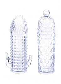 Набор из 2 прозрачных насадок на член Seductive Tickler Sleeves Set - NMC - в Рыбинске купить с доставкой