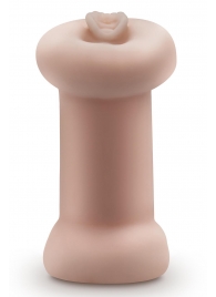 Телесный люминесцентный двусторонний мастурбатор Tasha - Blush Novelties - в Рыбинске купить с доставкой