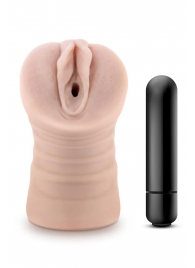 Телесный мастурбатор-вагина Ayumi с вибрацией - Blush Novelties - в Рыбинске купить с доставкой