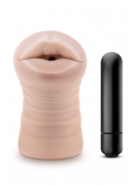 Телесный мастурбатор-ротик Nicole Vibrating Masturbator - Blush Novelties - в Рыбинске купить с доставкой