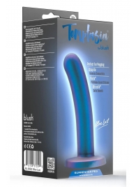 Синяя насадка с гладкой поверхностью Surrender 5.75 Inch Intermediate Pegging Dildo - 14,6 см. - Blush Novelties - купить с доставкой в Рыбинске