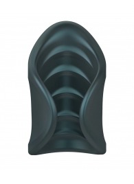 Серый сквозной мастурбатор с вибрацией Manwan Starter - Manwan - в Рыбинске купить с доставкой