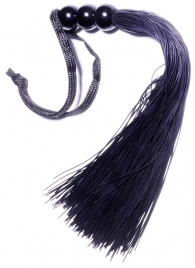 Черная силиконовая плетка - 25,4 см. - Boys of Toys - купить с доставкой в Рыбинске