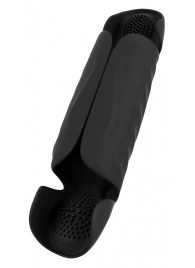 Черный вибромастурбатор с трехточечной стимуляцией Penis Trainer with 3 Point Stimulation - Orion - в Рыбинске купить с доставкой