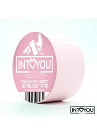Розовый скотч для фиксации Non-Sticky Bondage Tape - 15 м. - Intoyou - купить с доставкой в Рыбинске
