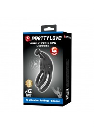 Черное перезаряжаемое виброкольцо Goodwin - Baile - в Рыбинске купить с доставкой