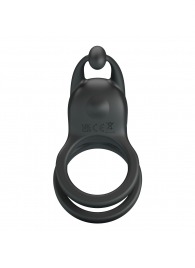 Черное перезаряжаемое виброкольцо Goodwin - Baile - в Рыбинске купить с доставкой