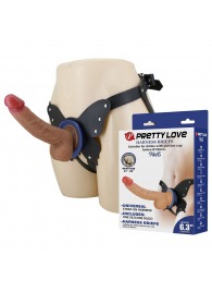 Поясной страпон Wells: трусики в форме бабочки и фаллоимитатор-насадка - Baile - купить с доставкой в Рыбинске