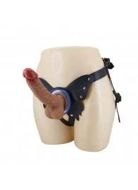 Поясной страпон Wells: трусики в форме бабочки и фаллоимитатор-насадка - Baile - купить с доставкой в Рыбинске