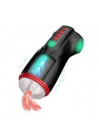 Интерактивный мастурбатор Raven с вакуумом, вибрацией и подсветкой - Shots Media BV - в Рыбинске купить с доставкой