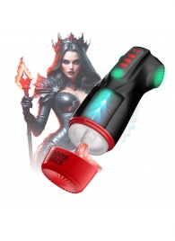 Интерактивный мастурбатор Raven с вакуумом, вибрацией и подсветкой - Shots Media BV - в Рыбинске купить с доставкой