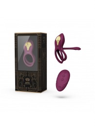 Фиолетовое эрекционное виброкольцо Bayek с пультом ДУ - Zalo - в Рыбинске купить с доставкой