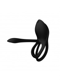 Черное эрекционное виброкольцо Bayek с пультом ДУ - Zalo - в Рыбинске купить с доставкой