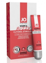 Клиторальный крем JO WARM   BUZZY CLITORAL GEL - 10 мл. - System JO - купить с доставкой в Рыбинске