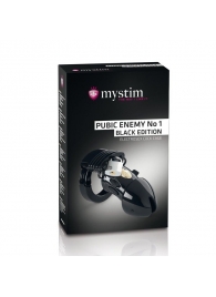 Пояс верности с электростимуляцией Mystim Pubic Enemy No1 Black Edition - MyStim - купить с доставкой в Рыбинске