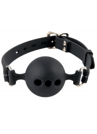 Силиконовый кляп-шар с отверстиями для дыхания Silicone Breathable Ball Gag Small - Pipedream - купить с доставкой в Рыбинске