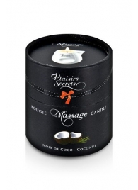 Массажная свеча с ароматом кокоса Bougie de Massage Gourmande Coco - 80 мл. - Plaisir Secret - купить с доставкой в Рыбинске