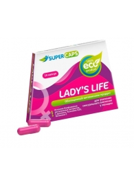 Возбуждающие капсулы Ladys Life - 14 капсул (0,35 гр.) - SuperCaps - купить с доставкой в Рыбинске