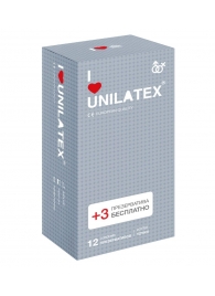 Презервативы с точками Unilatex Dotted - 12 шт. + 3 шт. в подарок - Unilatex - купить с доставкой в Рыбинске