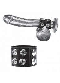 Ремень на член и мошонку 1.5  Cock Ring With Ball Strap - BlueLine - купить с доставкой в Рыбинске