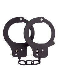 Чёрные наручники из листового металла BONDX METAL CUFFS BLACK - Dream Toys - купить с доставкой в Рыбинске