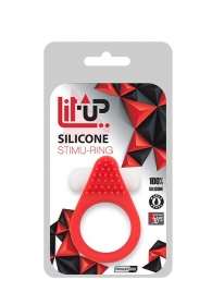 Красное эрекционное кольцо LIT-UP SILICONE STIMU RING 1 RED - Dream Toys - в Рыбинске купить с доставкой