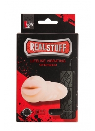 Мастурбатор-ротик с вибрацией REALSTUFF VIBRATING MASTURBATOR MOUTH - Dream Toys - в Рыбинске купить с доставкой