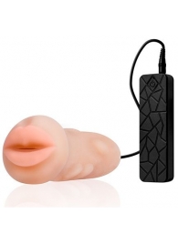 Мастурбатор-ротик с вибрацией REALSTUFF VIBRATING MASTURBATOR MOUTH - Dream Toys - в Рыбинске купить с доставкой