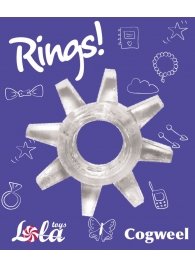 Прозрачное эрекционное кольцо Rings Cogweel - Lola Games - в Рыбинске купить с доставкой