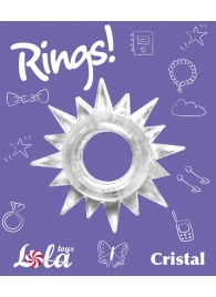 Прозрачное эрекционное кольцо Rings Cristal - Lola Games - в Рыбинске купить с доставкой