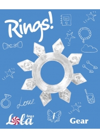 Прозрачное эрекционное кольцо Rings Gear - Lola Games - в Рыбинске купить с доставкой