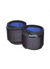 Неопреновые черно-синие наручники - Sitabella - купить с доставкой в Рыбинске