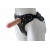 Черный пояс-трусики с двумя насадками Soft-Dolli - 16,5 и 10,5 см. - LOVETOY (А-Полимер) - купить с доставкой в Рыбинске
