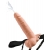 Телесный полый страпон с имитацией эякуляции 7.5  Hollow Squirting Strap-On with Balls Flesh - 21,6 см. - Pipedream - купить с доставкой в Рыбинске