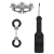 Черный игровой набор Introductory Bondage Kit №4 - Shots Media BV - купить с доставкой в Рыбинске