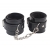Черные оковы на ноги Obey Me Leather Ankle Cuffs - Chisa - купить с доставкой в Рыбинске