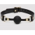 Черный кляп-шар Bound to You Faux Leather Ball Gag - Fifty Shades of Grey - купить с доставкой в Рыбинске
