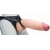 Телесный реалистичный фаллоимитатор на черных трусиках Real Big Strap-On - 34,5 см. - LOVETOY (А-Полимер) - купить с доставкой в Рыбинске
