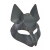 Серая маска Wolf с клепками - Sitabella - купить с доставкой в Рыбинске