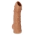 Телесная насадка с пупырышками и открытой головкой Nude Sleeve M - 12 см. - KOKOS - в Рыбинске купить с доставкой